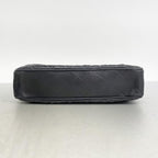 Black Leather Chanel Shoulder Bag