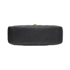 Black Leather Chanel Shoulder Bag