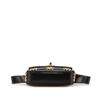 Black Leather Chanel Shoulder Bag