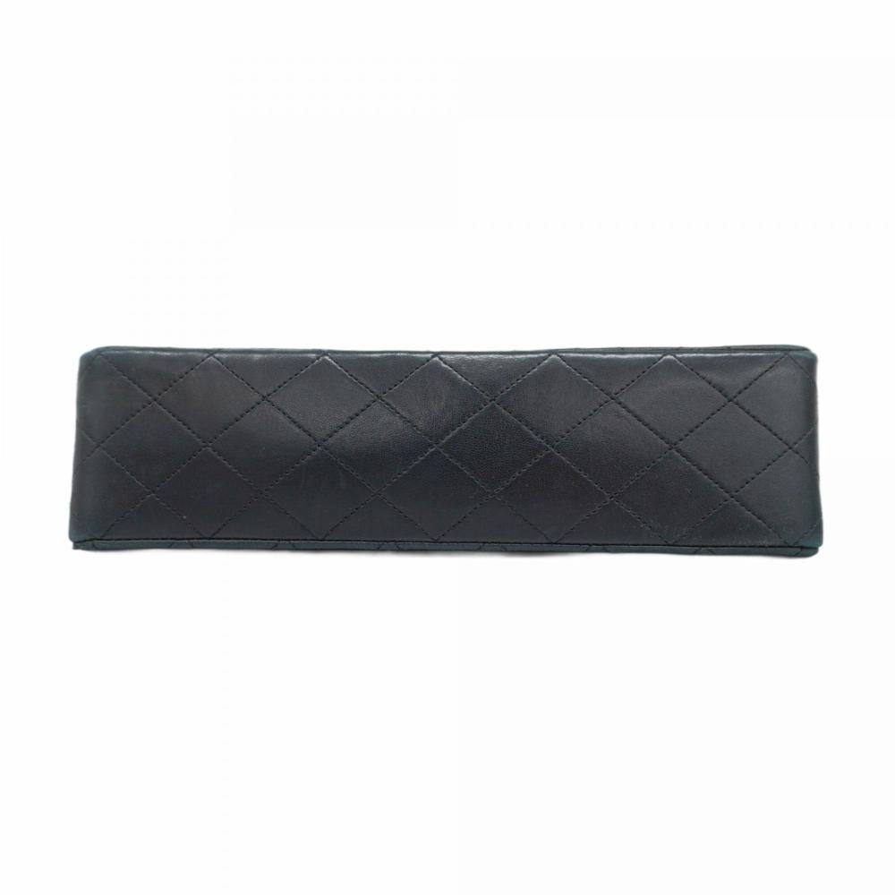Black Leather Chanel Flap Bag