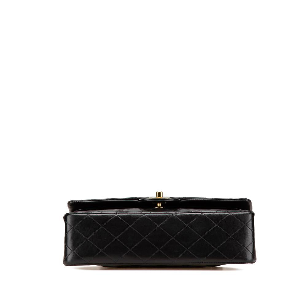 Black Leather Chanel Flap Bag