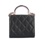 Black Leather Chanel Shoulder Bag