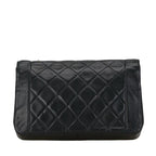 Black Leather Chanel Shoulder Bag