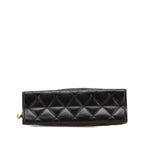 Black Leather Chanel Flap Bag