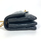 Black Leather Chanel Shoulder Bag