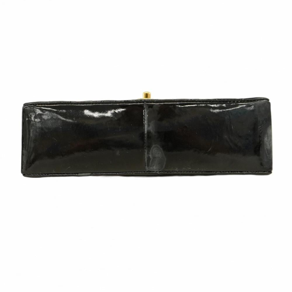 Black Leather Chanel Shoulder Bag