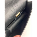 Black Leather Chanel Flap Bag