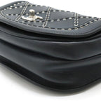 Black Leather Chanel Shoulder Bag