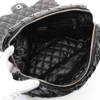 Black Leather Chanel Flap Bag