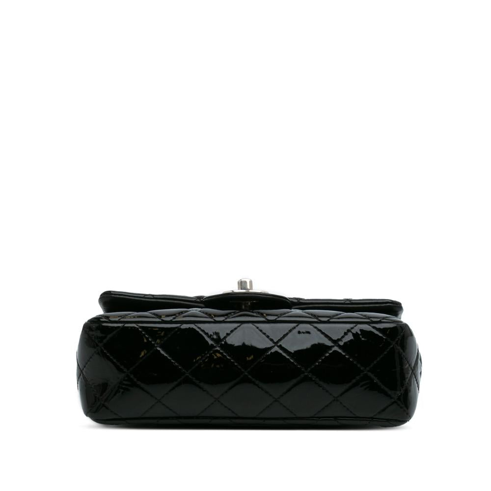 Black Leather Chanel Flap Bag