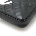 Black Leather Chanel Shoulder Bag