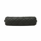 Black Leather Chanel Shoulder Bag