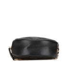 Black Leather Chanel Crossbody Bag