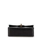 Black Leather Chanel Shoulder Bag
