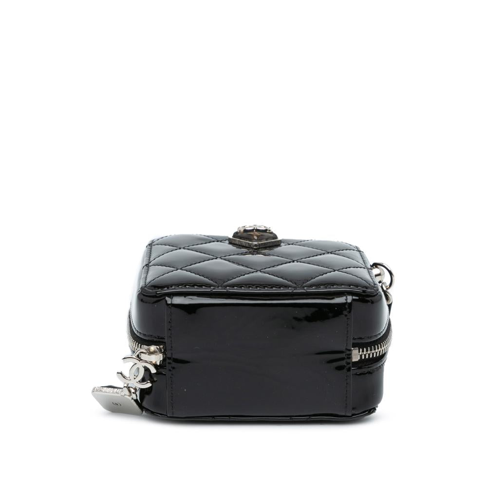 Black Leather Chanel Crossbody Bag