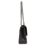 Black Leather Chanel Shoulder Bag