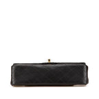Black Leather Chanel Flap Bag