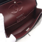 Black Leather Chanel Flap Bag