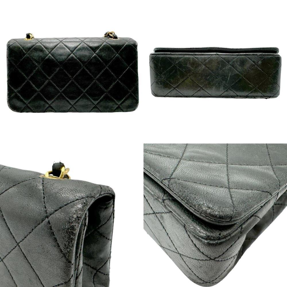 Black Leather Chanel Crossbody Bag