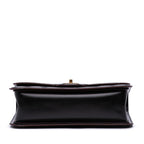 Black Leather Chanel Flap Bag