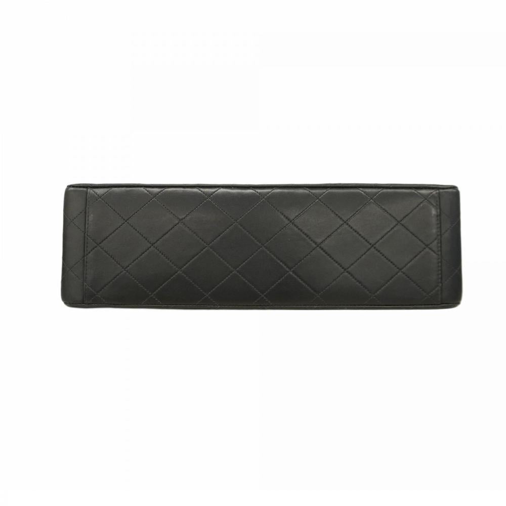 Black Leather Chanel Crossbody Bag