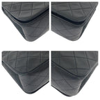 Black Leather Chanel Flap Bag