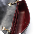 Black Leather Chanel Flap Bag