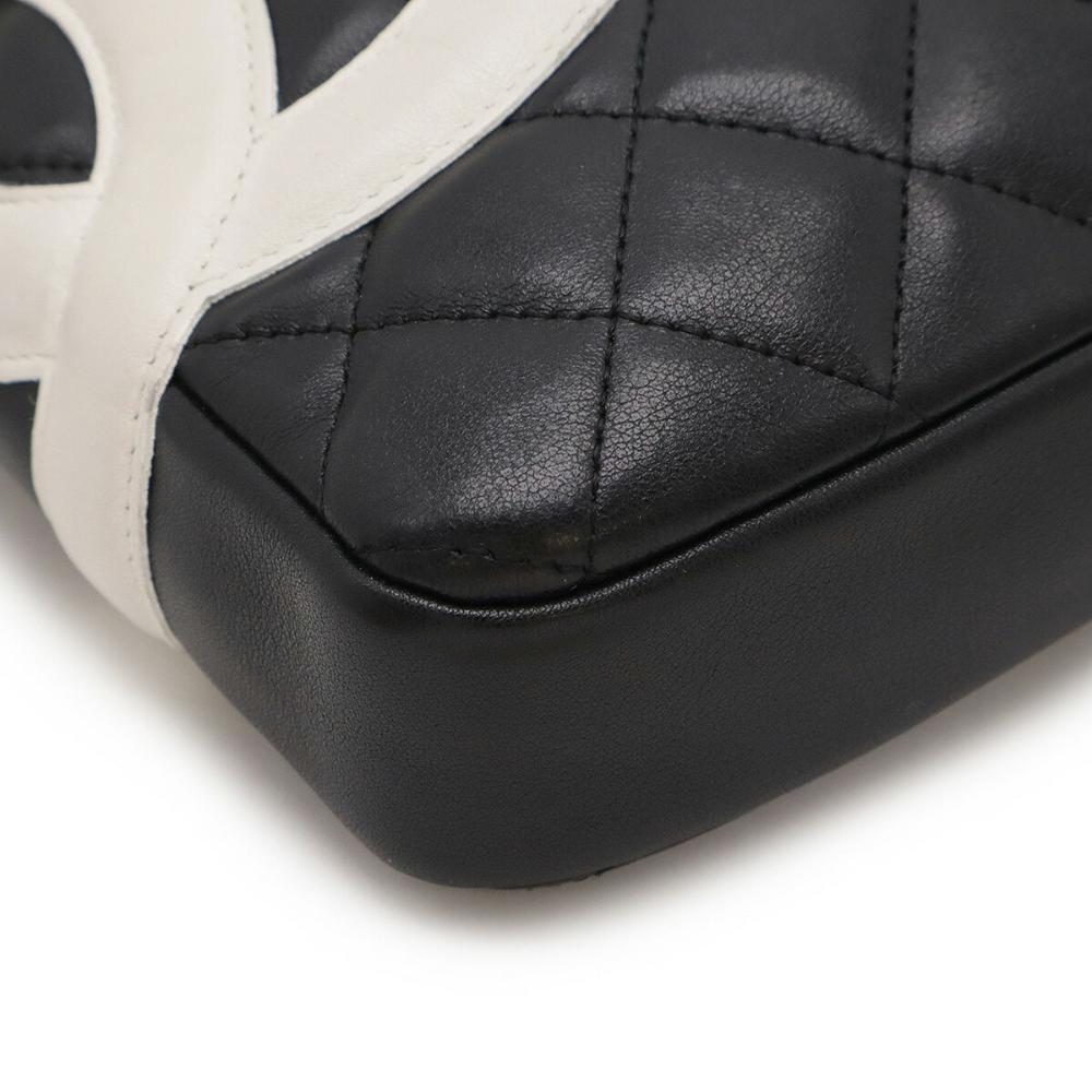 Black Leather Chanel Crossbody Bag
