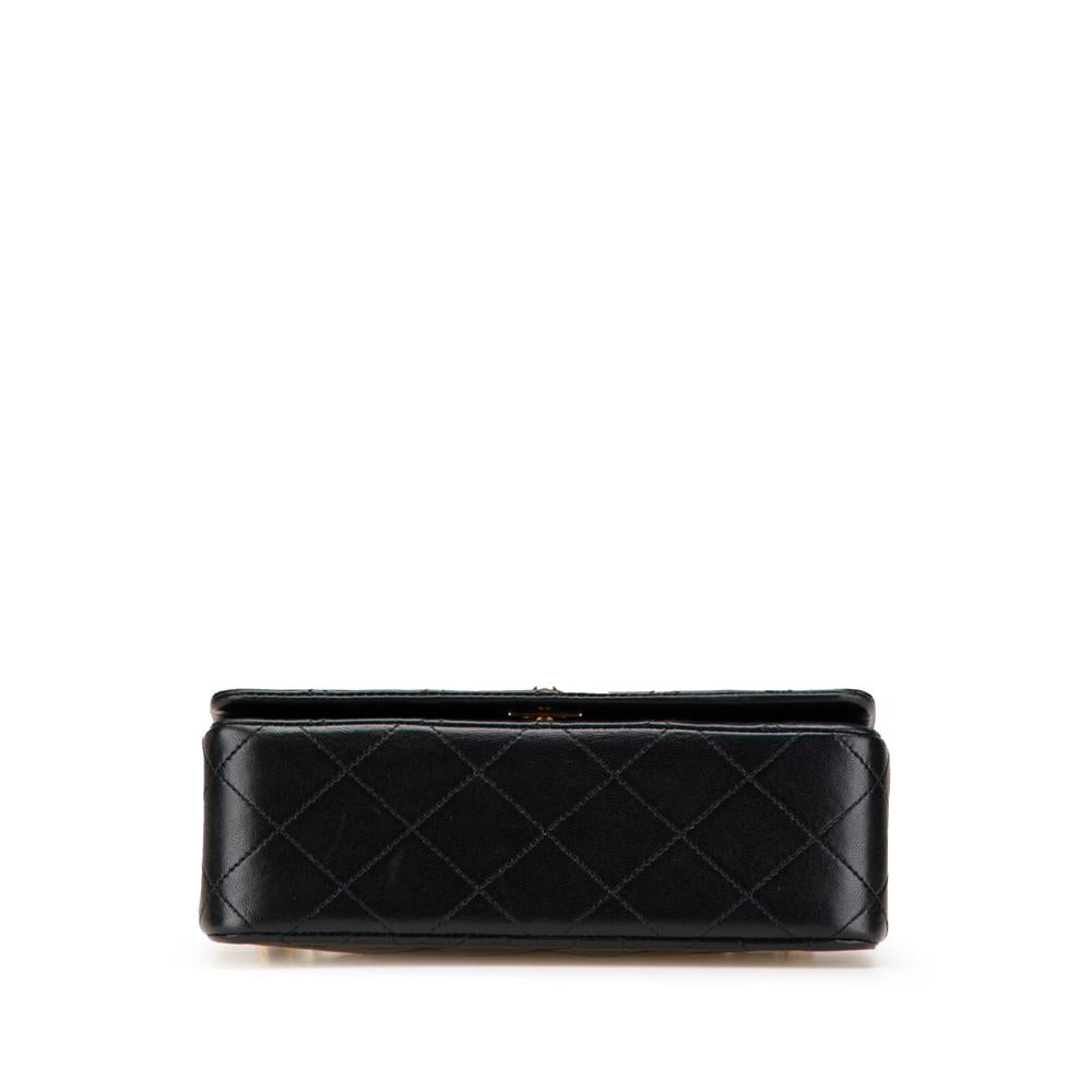 Black Leather Chanel Flap Bag
