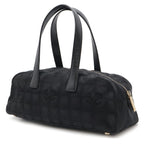 Black Leather Chanel Travel Line