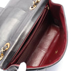 Black Leather Chanel Flap Bag