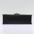 Black Leather Chanel Shoulder Bag