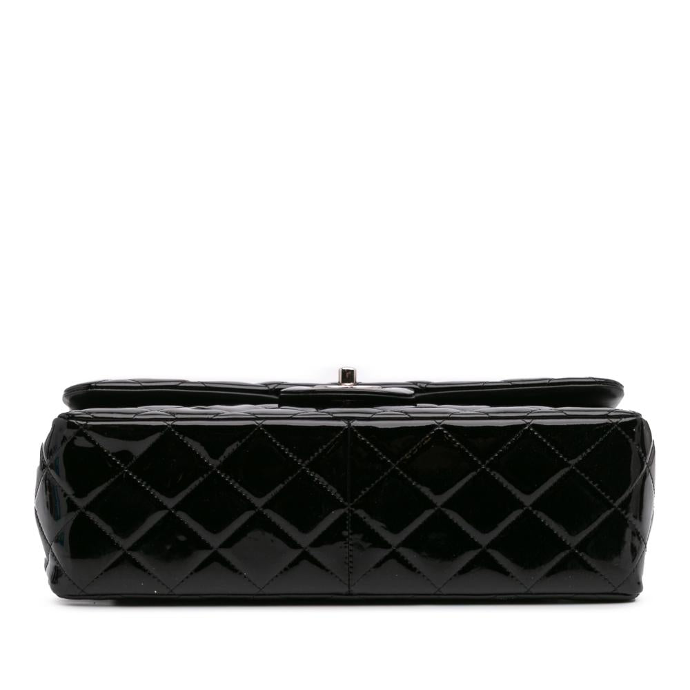 Black Leather Chanel Flap Bag