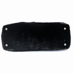 Black Leather Chanel Shoulder Bag