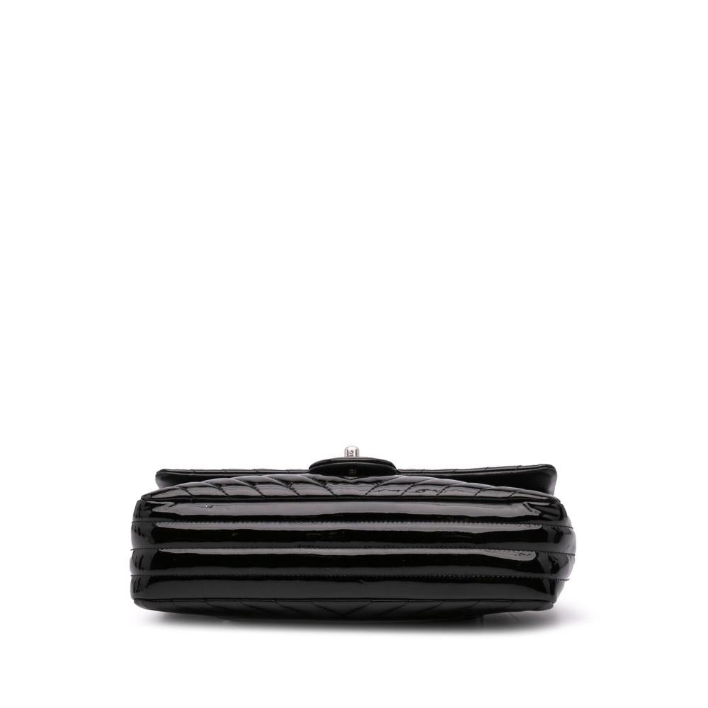Black Leather Chanel Flap Bag