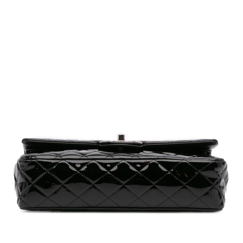 Black Leather Chanel Flap Bag