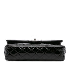 Black Leather Chanel Flap Bag
