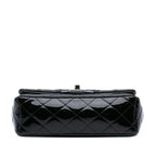 Black Leather Chanel Flap Bag