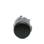 Black Leather Chanel Bucket Bag