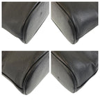 Black Leather Chanel Shoulder Bag