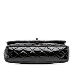 Black Leather Chanel Flap Bag