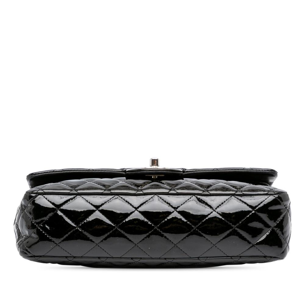 Black Leather Chanel Flap Bag