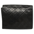 Black Leather Chanel Shoulder Bag
