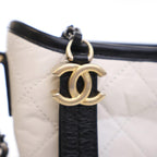 Black Leather Chanel Crossbody Bag