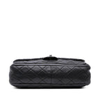 Black Leather Chanel Flap Bag