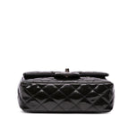 Black Leather Chanel Flap Bag