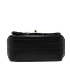 Black Leather Chanel Flap Bag