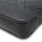 Black Leather Chanel Shoulder Bag