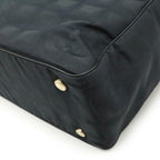 Black Leather Chanel Travel Line