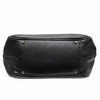 Black Leather Chanel Shoulder Bag